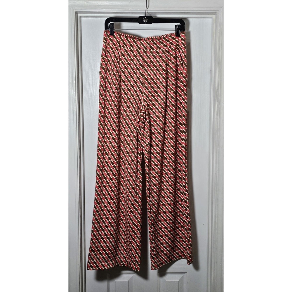 J Mclaughlin Pasha Pants Size Small Mini Fernwood Jersey Pleated Pull On Pockets
